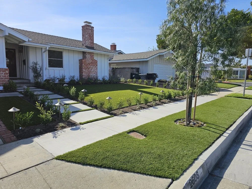 Trusted outdoor landscaping with custom design in Valencia, CA by Lawn Kings