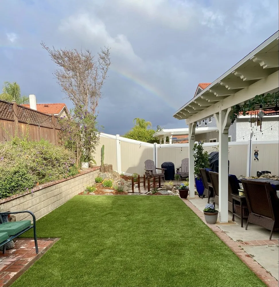 Custom residential landscaping in Valencia, CA by Lawn Kings