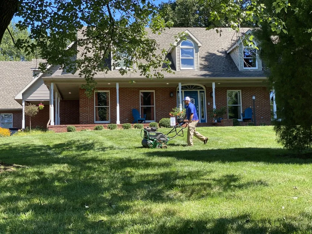 Custom landscape installation in Newburgh, IN by Lawn Masters