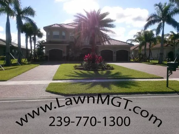 Custom landscaping services for beautiful yards in Cape Coral, FL by Lawn MGT