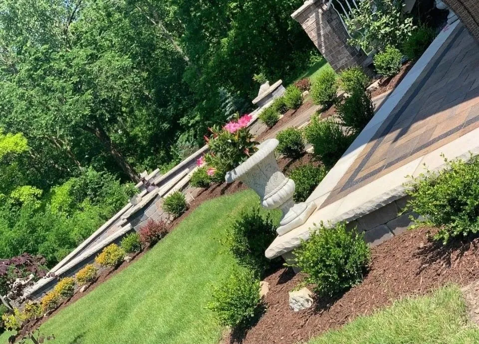 Custom lawn care service with custom design in Addison, IL by Lawn Mob Landscaping