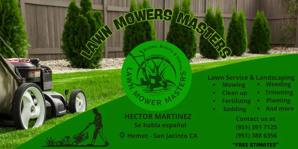 Top-rated garden landscaping experts serving Hemet, CA - Lawn Mowers Masters