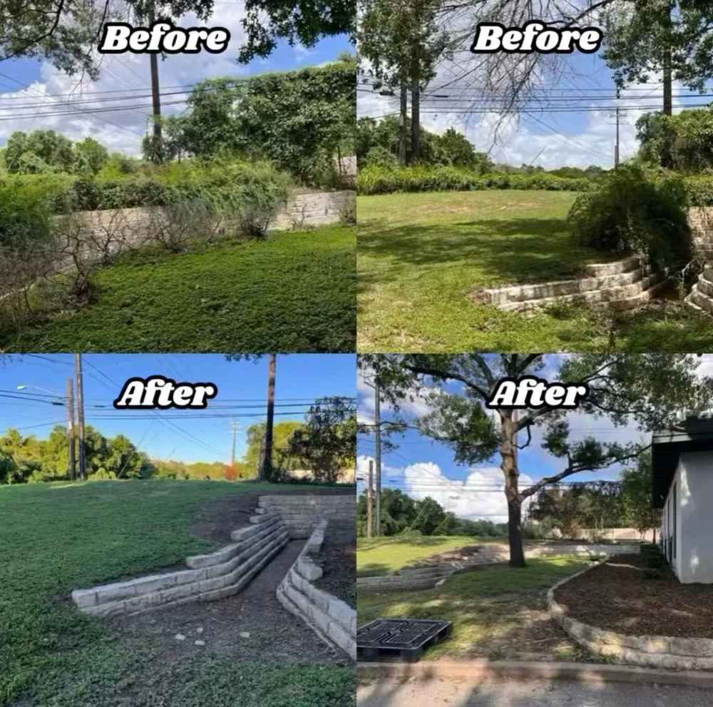 Custom yard cleanup service for outdoor upgrades in Austin, TX by Lawn On
