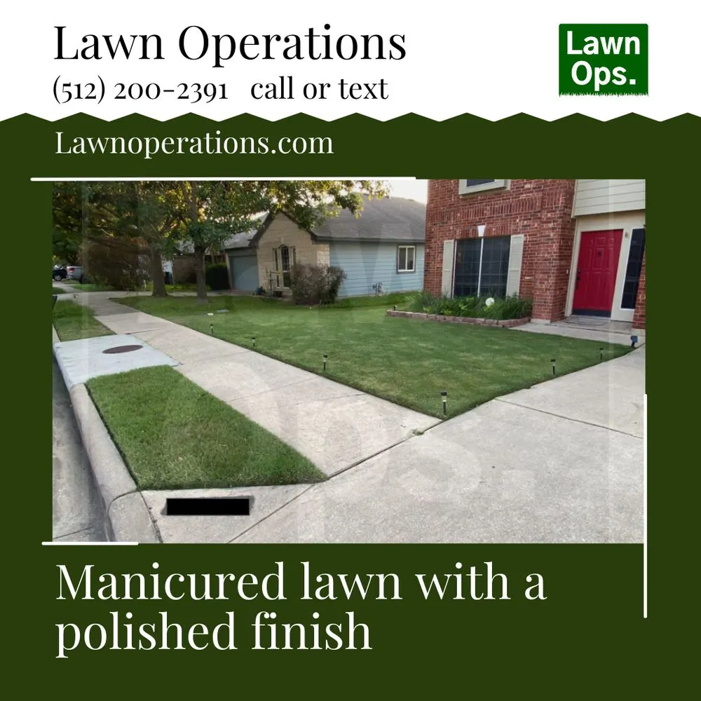 Custom yard cleanup service for homes in Round Rock, TX by Lawn Operations