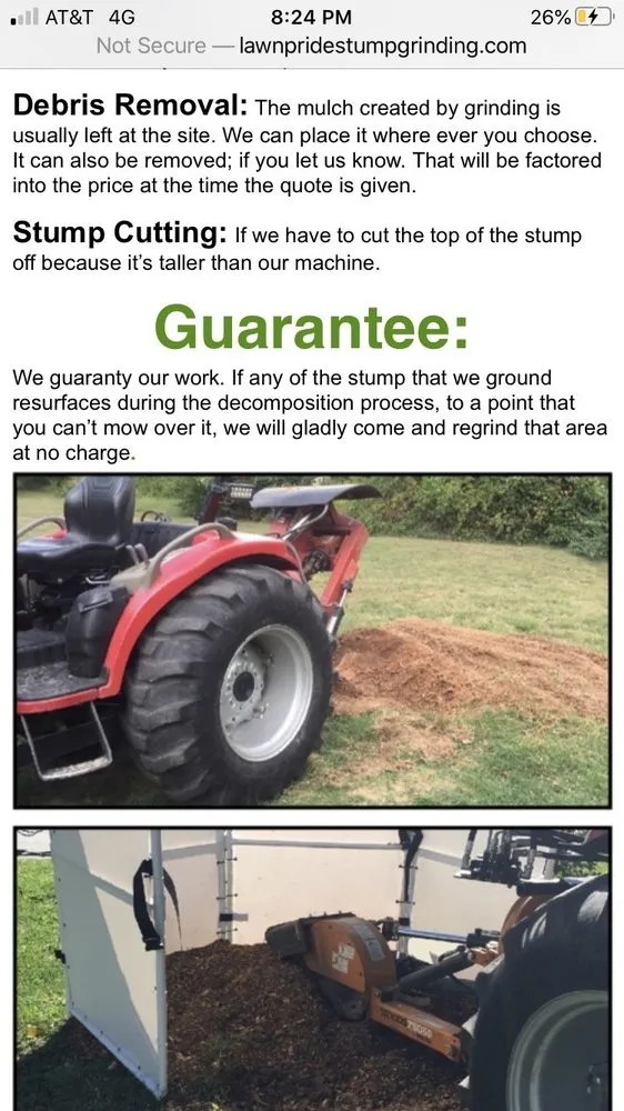 Reliable outdoor landscaping in Strafford, MO - Lawn Pride Stump Grinding