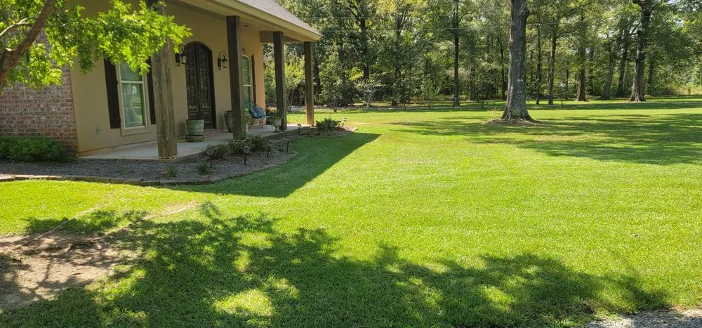 Professional yard cleanup service with custom design in Monroe, LA by Lawn Rangers
