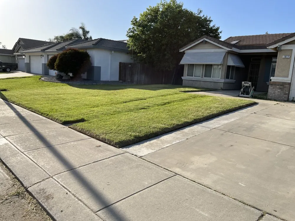Custom residential landscaping for residential properties in Livingston, CA by Lawn Rescuerz