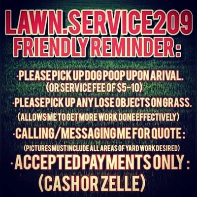 Lawn Service 209 Logo