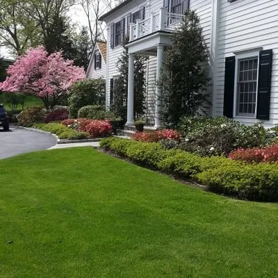 Expert landscaping services in Cos Cob, CT by Lawn Solutions