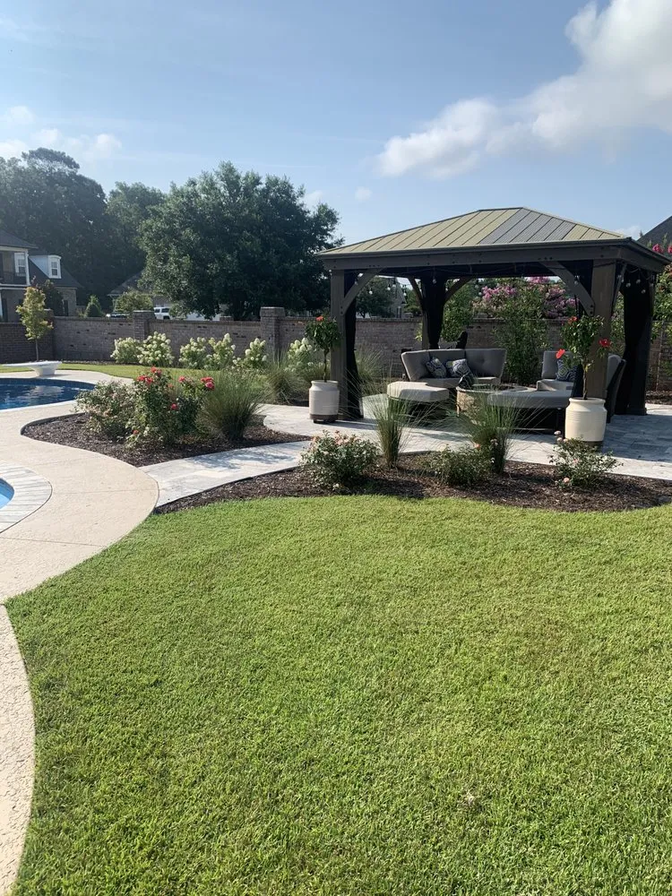 Custom residential landscaping in Sumter, SC by Lawn Solutions of Sumter