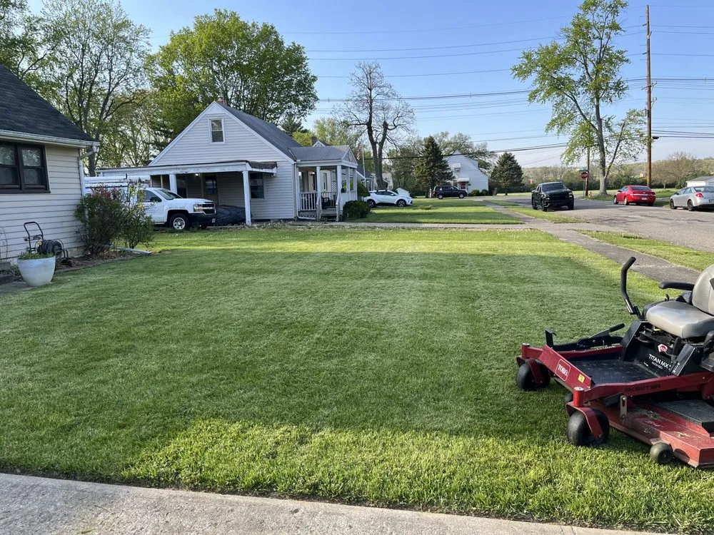 Reliable lawn mowing service for residential properties in Hamilton, OH by Lawn Starz