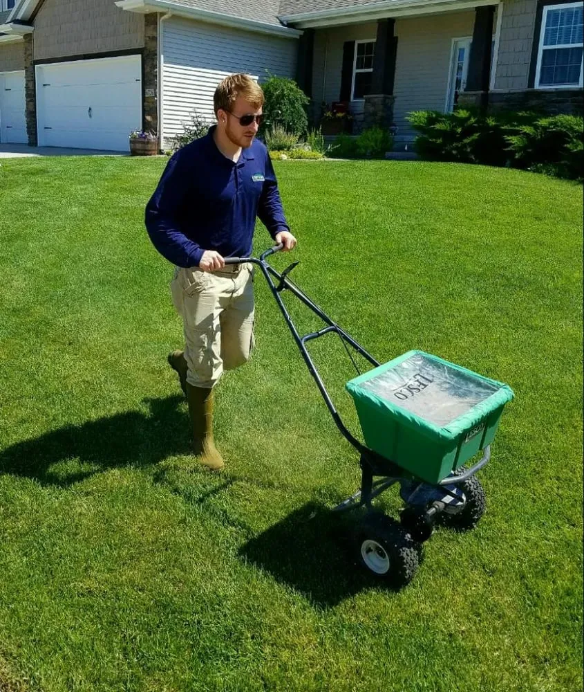 Professional landscape installation in Marion, IA by Lawn-Tek