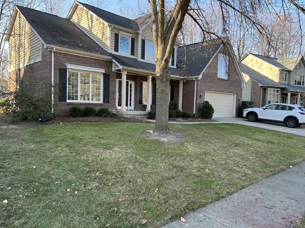 Custom landscape design in Castleton, IN by Lawn Wizard Indy