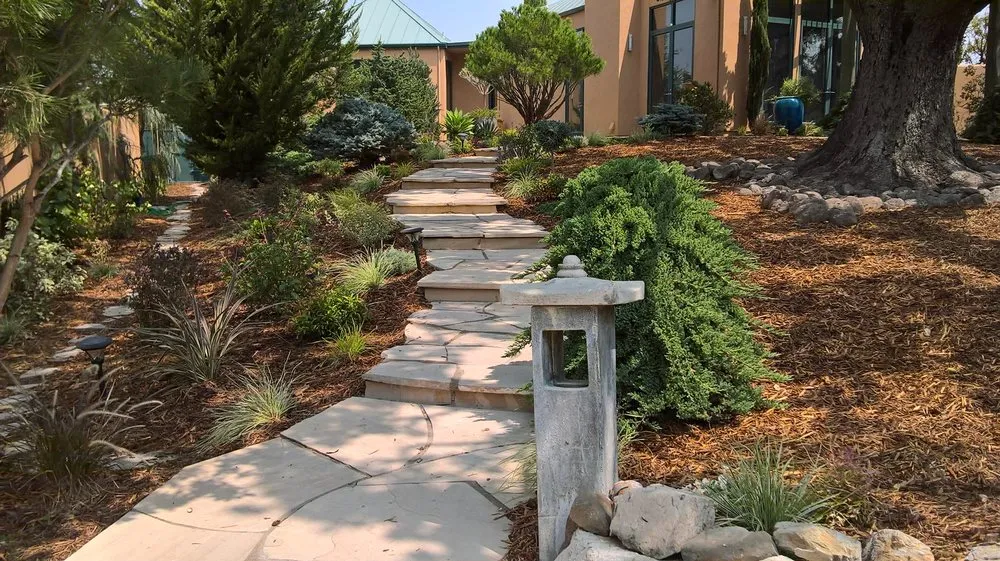 Custom garden landscaping with custom design across Vacaville, CA - Lawn Works Landscaping