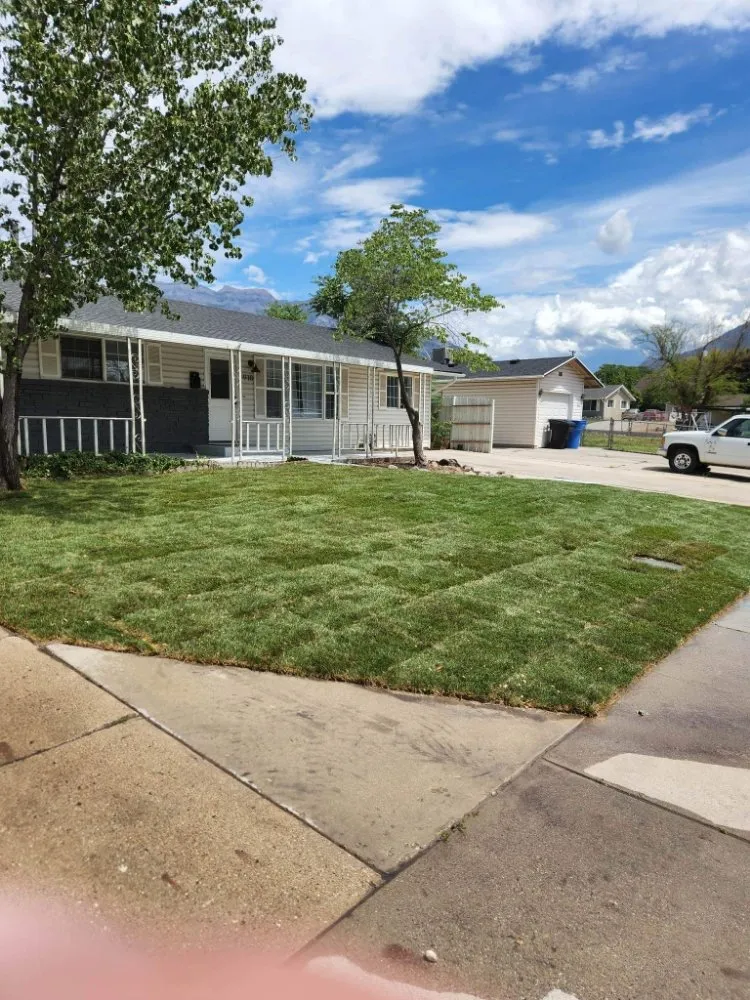 Custom garden landscaping in Vineyard, UT by Lawn X