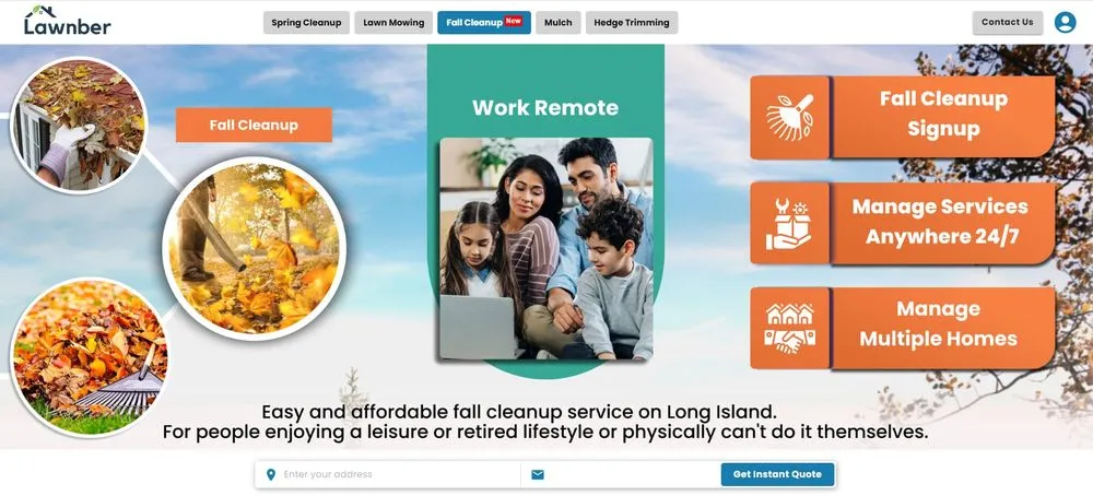 Affordable yard cleanup service for homes in Jericho, NY by Lawnber