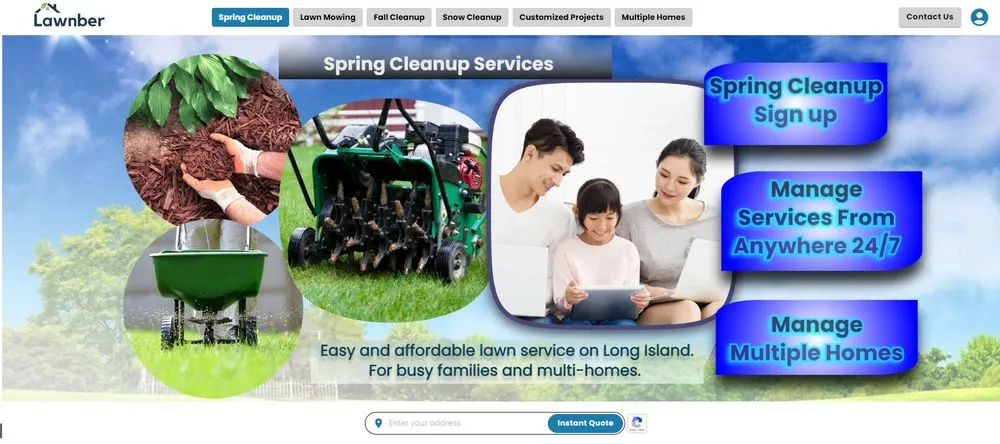 Custom yard cleanup service in Syosset, NY - Lawnber