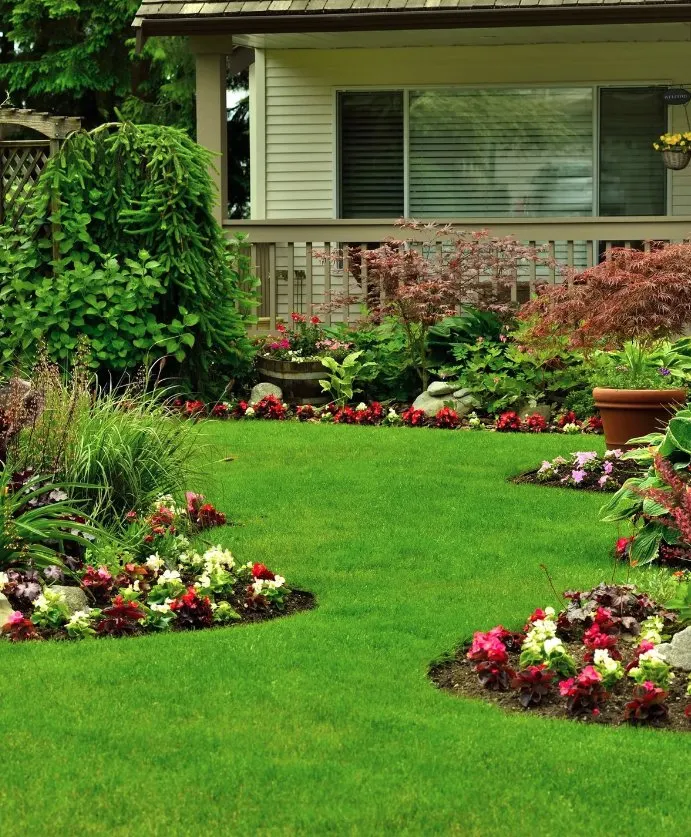 Custom landscape design for outdoor upgrades in Felton, DE by Lawncare Angels