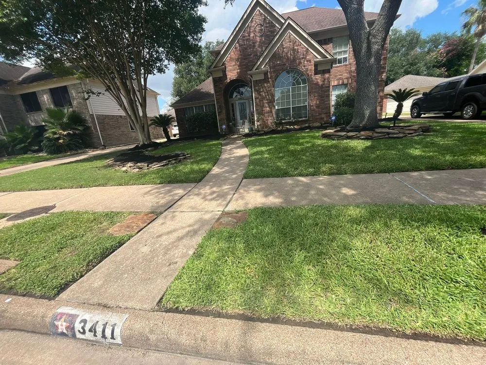 Professional landscape design in Houston, TX by Lawncare Familiar Services