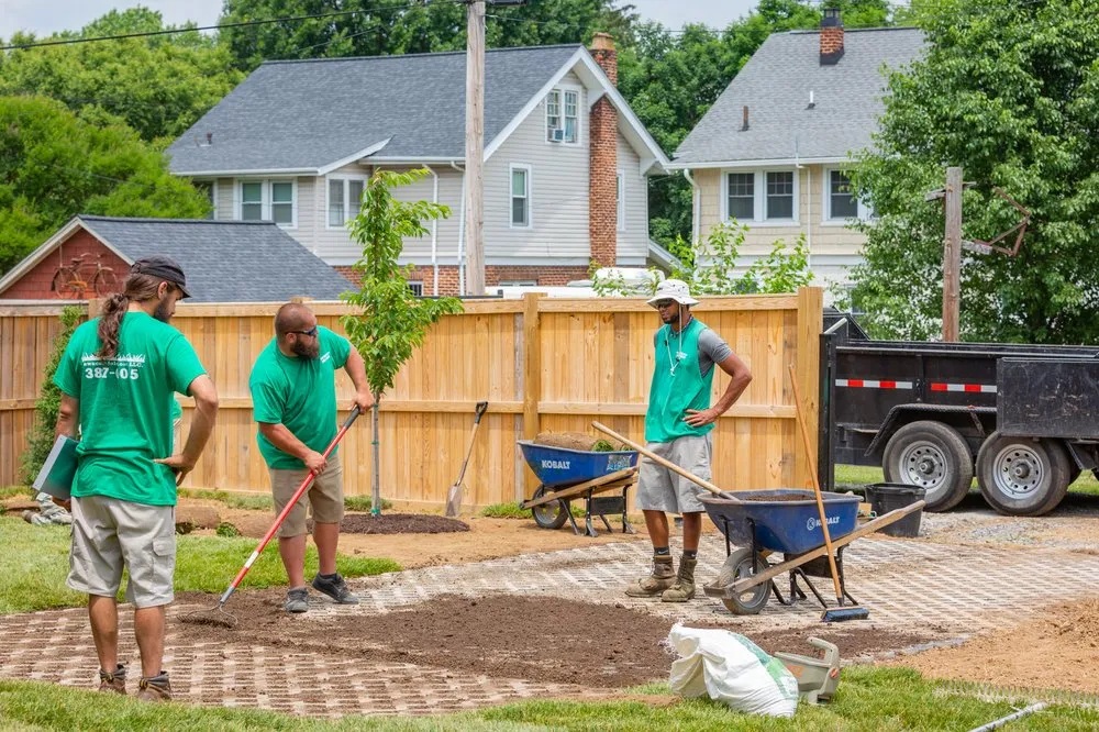 Professional landscape installation in Salem, VA by Lawncare Solutions