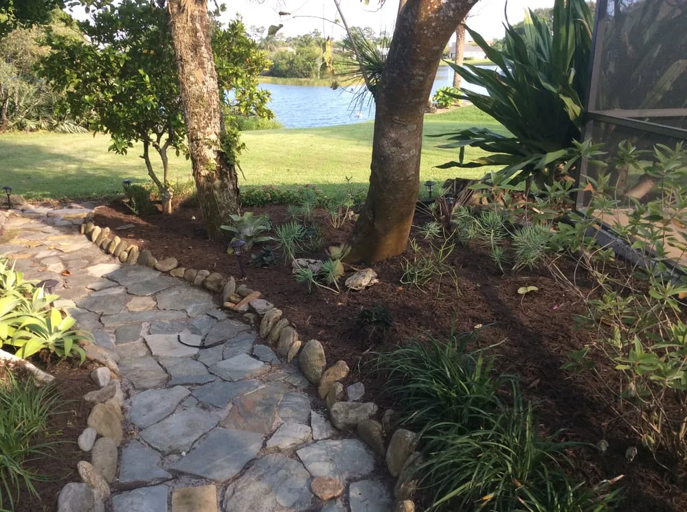 Local landscape installation with custom design across Vero Beach, FL - LawnDaddy