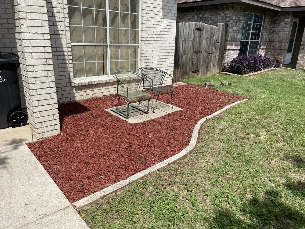 Custom landscape installation in Arlington, TX by LawnDays