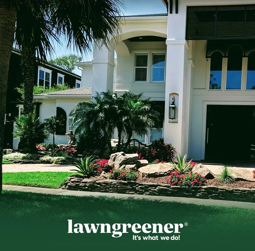 Trusted outdoor landscaping with custom design in Jacksonville, FL by Lawngreener