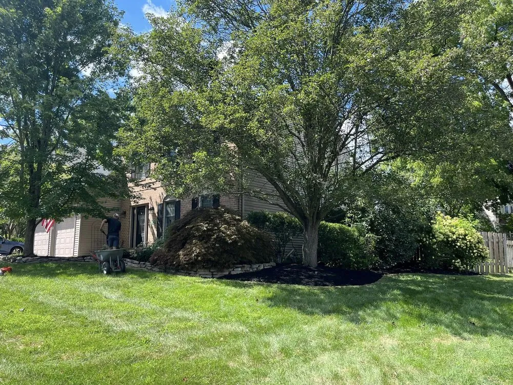 Custom landscape installation in Bethlehem, PA - Lawnhorn Landscaping