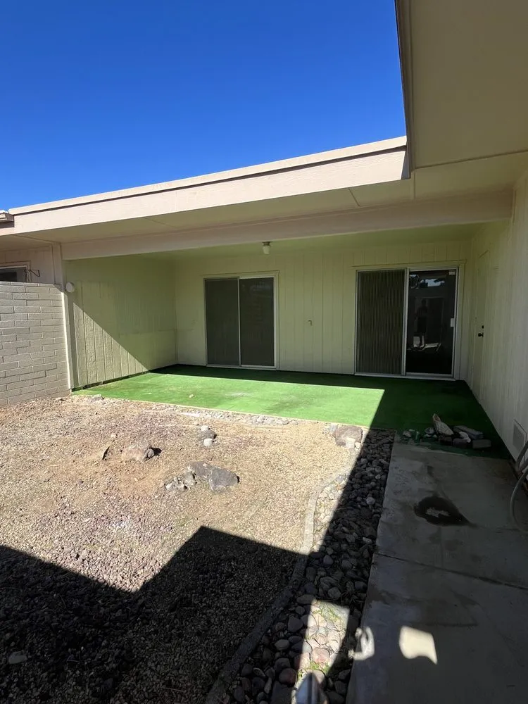 Affordable lawn care service with custom design in New River, AZ by Lawnovations