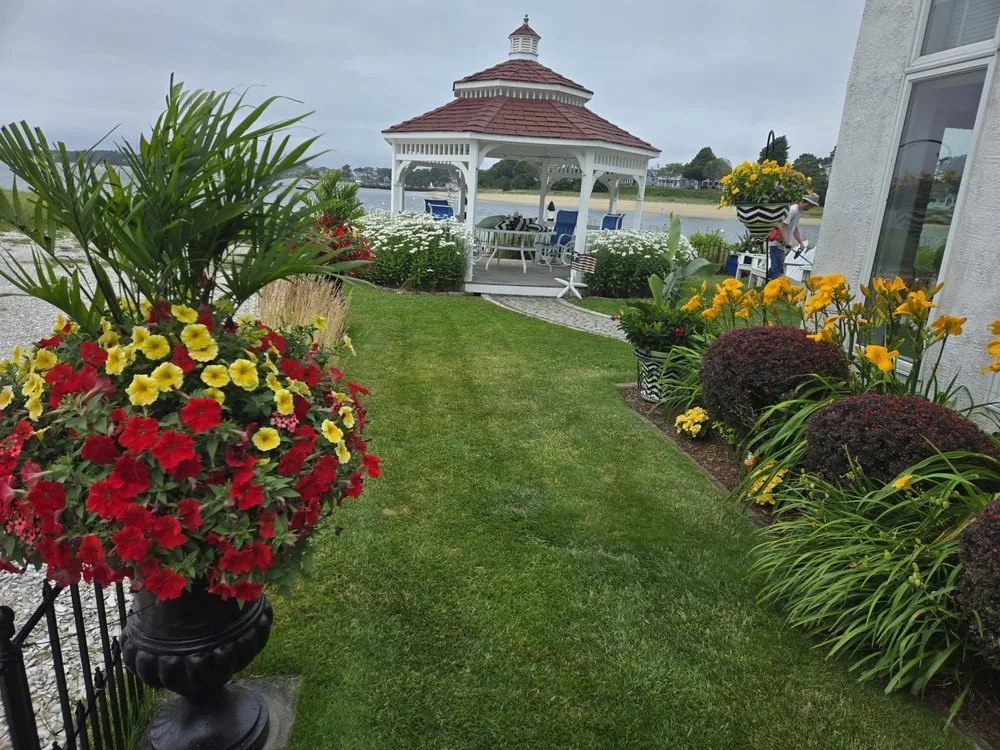 Custom lawn care service with custom design in Buzzards Bay, MA by Lawns & More