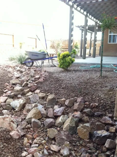 Custom garden landscaping in Hesperia, CA by Lawns and Beyond & Lawncare & Landscaping