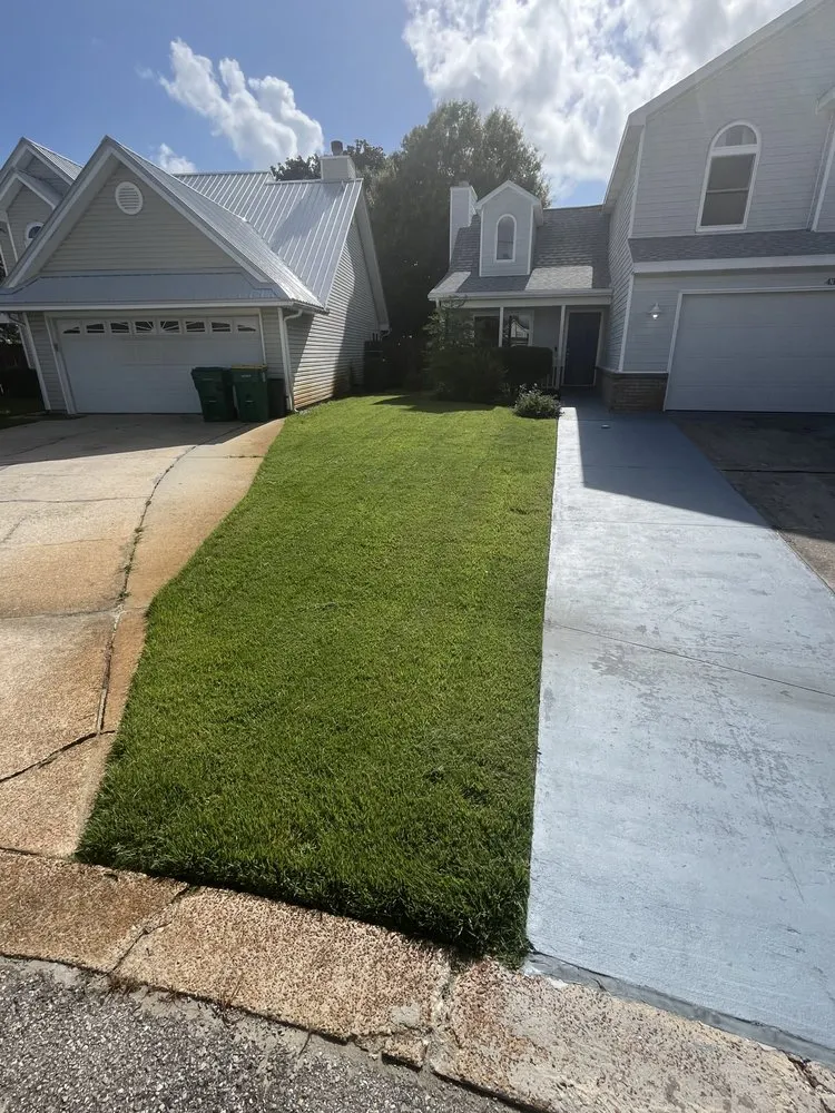 Professional landscape installation in Navarre, FL by Lawns and Stuff
