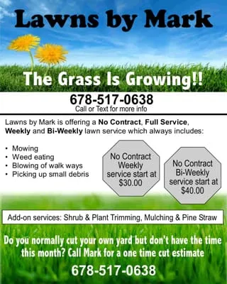 Lawns By Mark Logo