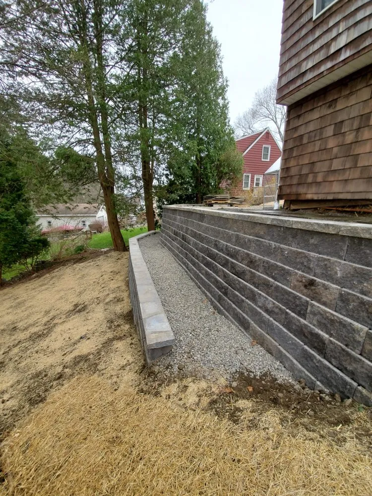 Affordable landscape installation in Endicott, NY by Lawnsense Lawn & Landscape