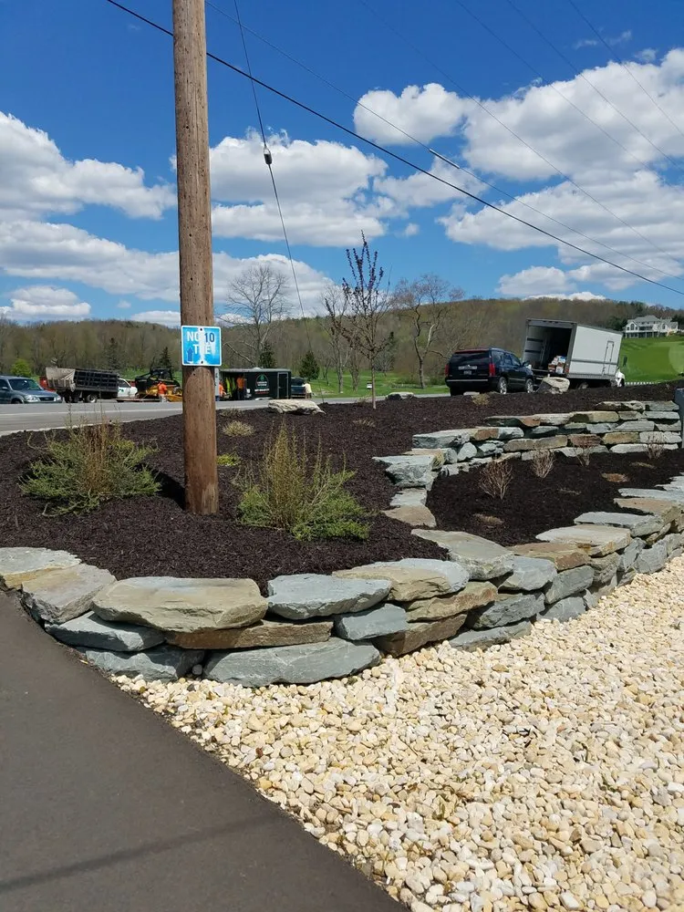 Custom outdoor landscaping in Endicott, NY - Lawnsense Lawn & Landscape