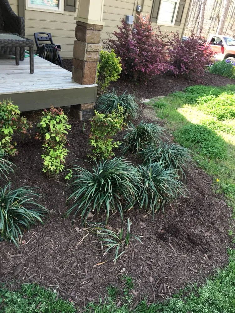 Custom yard cleanup service with custom design in Cumming, GA by LawnTech Landscaping