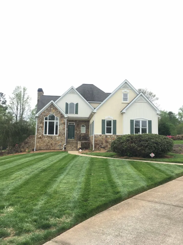 Custom outdoor landscaping in Cumming, GA by LawnTech Landscaping