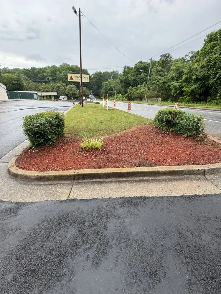 Local landscape installation for homes in Ellenwood, GA by Lawny Land Pros
