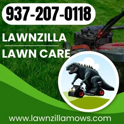 Lawnzilla Lawn Care Logo