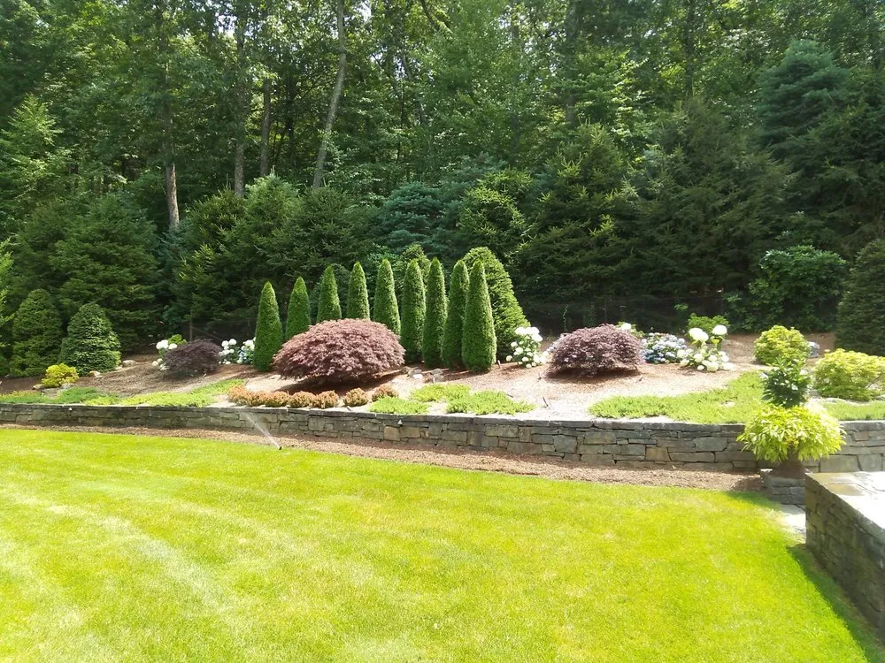 Custom outdoor landscaping for beautiful yards in New Britain, CT by Lawrence Landscape and Stone