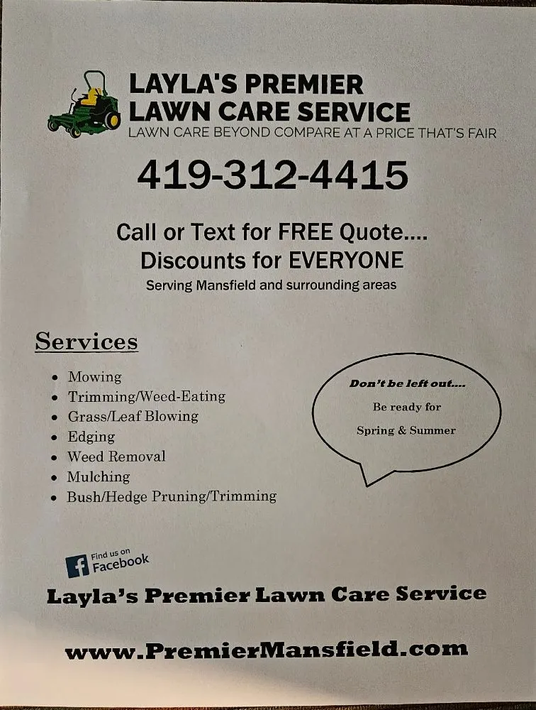 Trusted landscape design in Mansfield, OH - Layla’s Premier Lawn Care Service