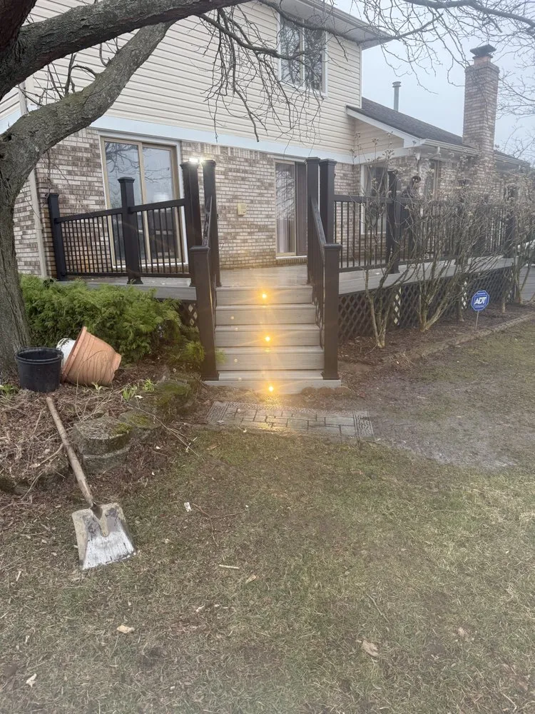 Custom garden landscaping in Pontiac, MI by Lazaro's Construction