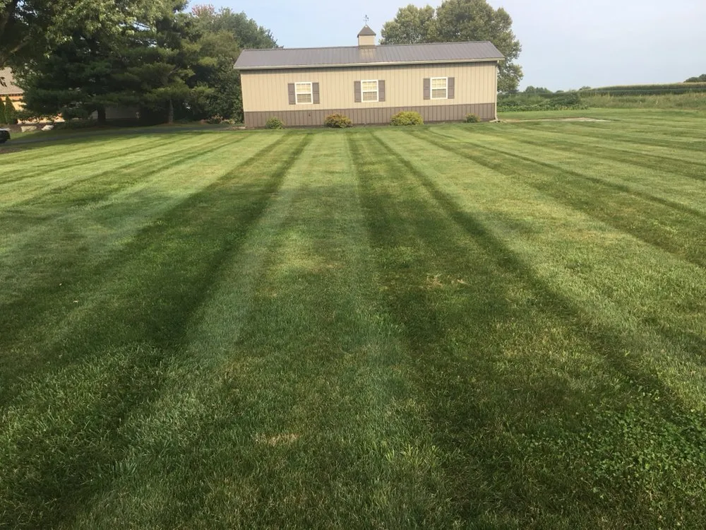 Expert lawn mowing service for homes in Lancaster, PA by Lazer Cut Lawn Care