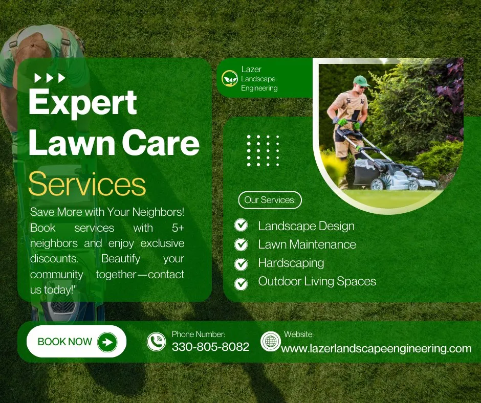 Top-rated lawn mowing service in Perry, OH - Lazer Landscape Engineering