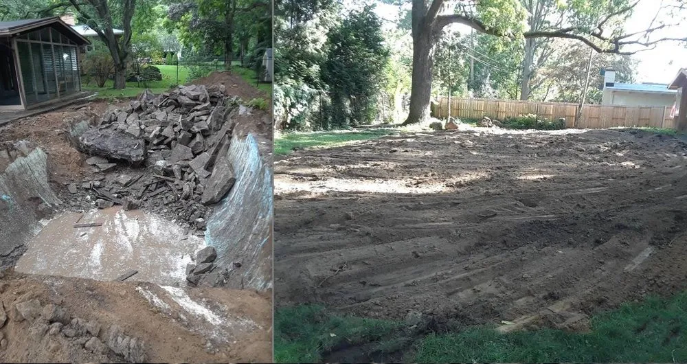Custom residential landscaping in Panorama, NY by LB Services