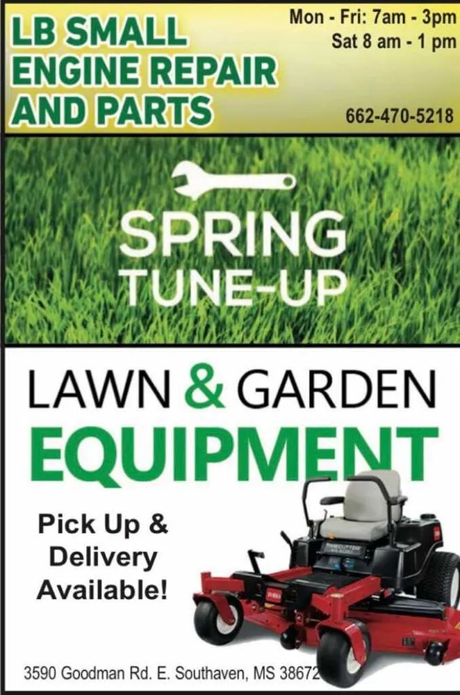 Professional lawn care service with custom design in Southaven, MS by Lb Small Engine Repair & Parts