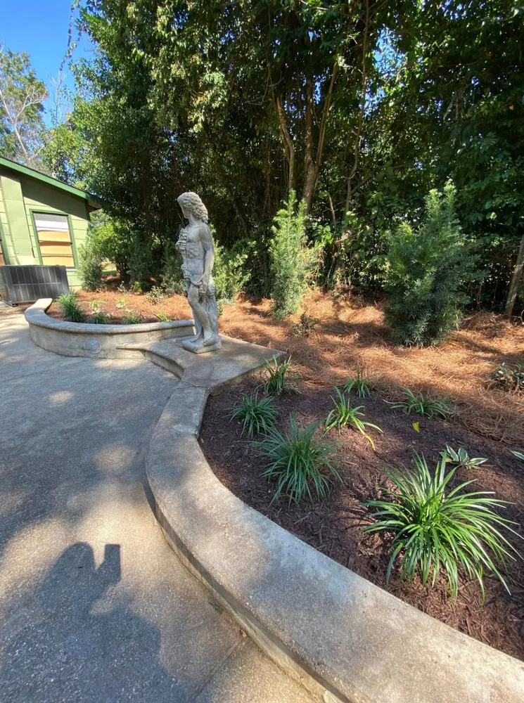 Professional outdoor landscaping with custom design in Fairhope, AL by LBC Landscape