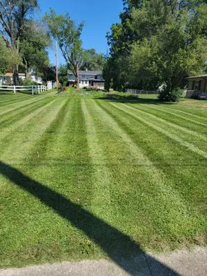 LC & Wills Lawn Care Logo