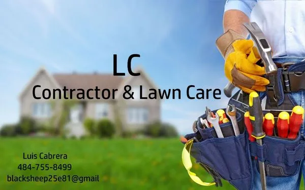 LC Contractor and Lawn Care Logo