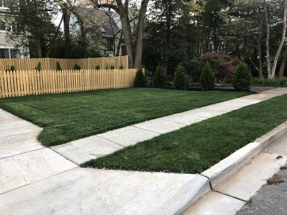 Custom outdoor landscaping for residential properties across Great Falls, VA - L&C Grounds Company